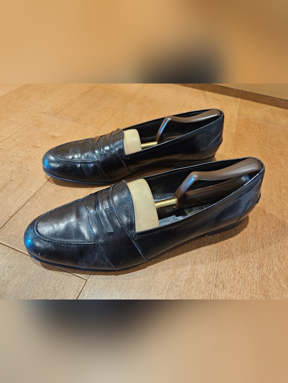 Bragano by Cole Haan Italy Black Leather Penny Loafers Men’s 10.5 M 1676